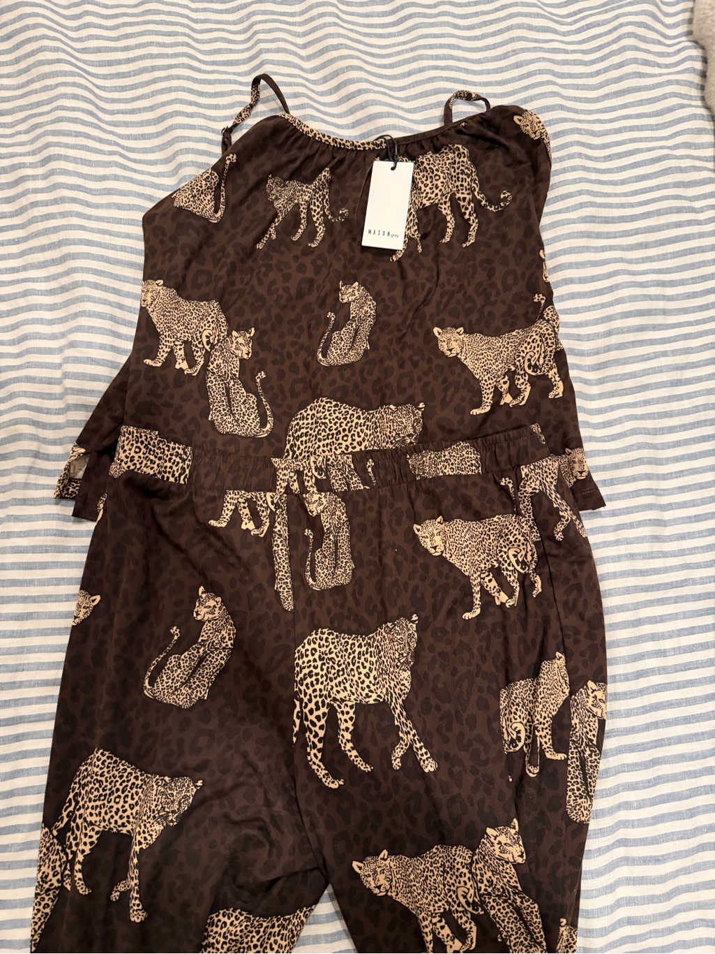 Nwt Masongrey Savanna Cloud Jersey Pj Set — image 2 of 3